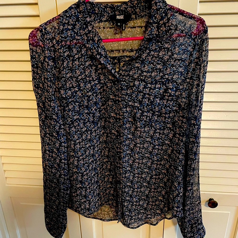 Paige Button Down Floral Blouse